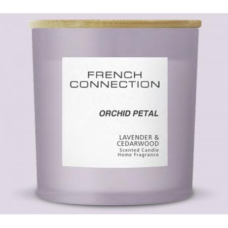 French Connection Pastel Range Candle 1.5kg Orchid Petal; Lavender & Cedar