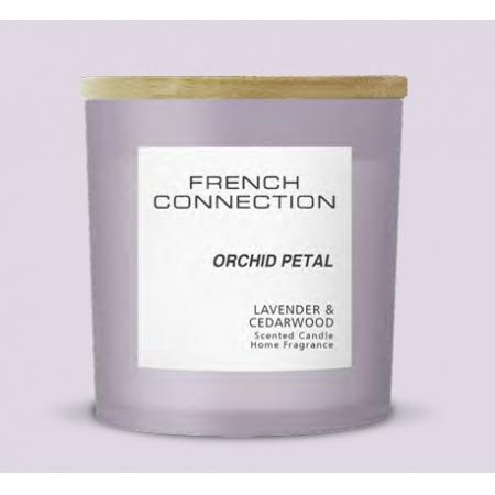French Connection Pastel Range Candle 322g Orchid Petal Lavender & Cedar