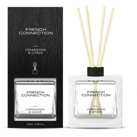 French Connection Wooden Range Diffuser 100ml Lemongrass & Ginger