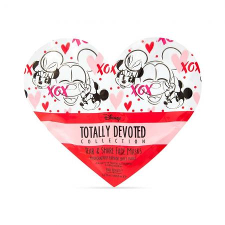 Disney Mickey & Minnie Totally Devoted Tear & Share Sheet Face Mask