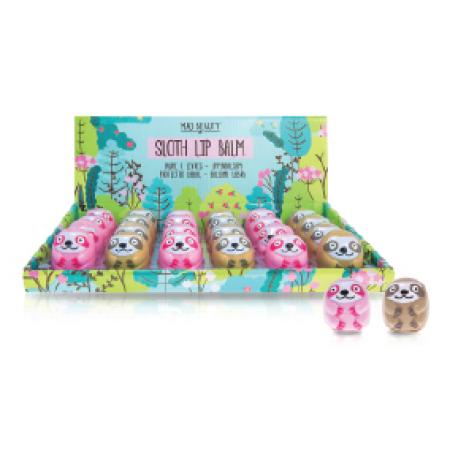 Mad Beauty Sloth Lip Balm 24pc Cdu