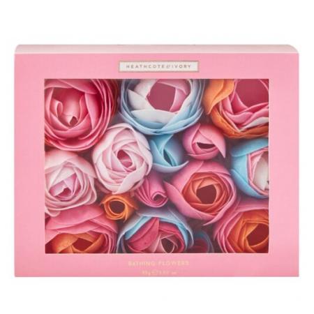 H&i  Pinks & Pear Blossom Bathing Flowers In Sliding Box 85g
