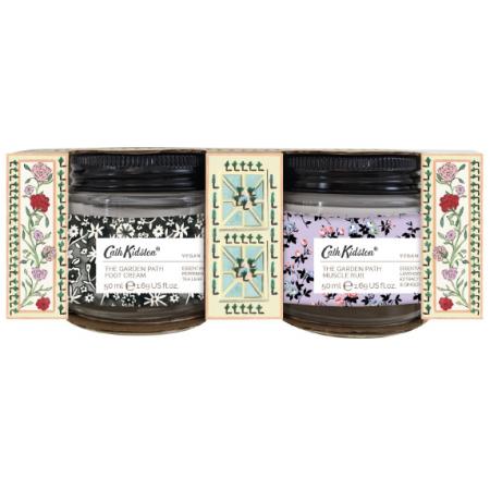 Cath Kidston The Garden Path  -  New For Spring Summer 2023 Foot Revival Kit (foot Cream 50ml & Muscle Soak 50ml)