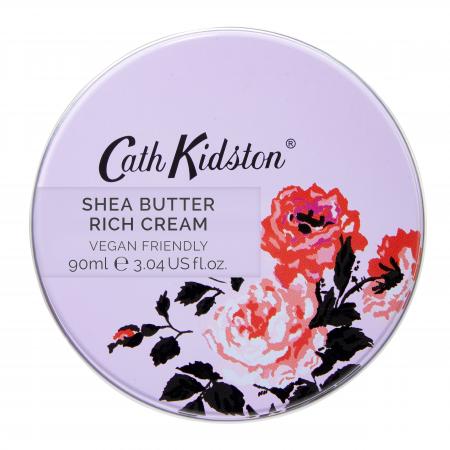 Cath Kidston The Garden Path  -  New For Spring Summer 2023 Shea Butter Rich Cream In Tin 90g (in Display Tray)